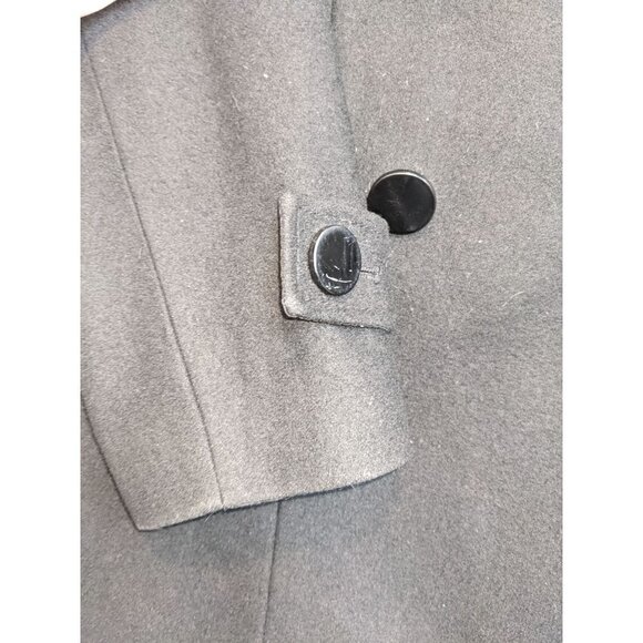New York & Company Double Breasted Wool Blend Peacoat Black Size 4 - Picture 5 of 6